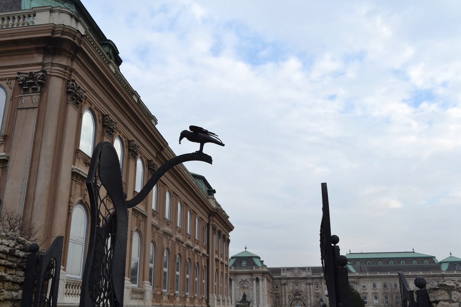 The Hungarian National Gallery in Buda Castle, seen across the courtyard